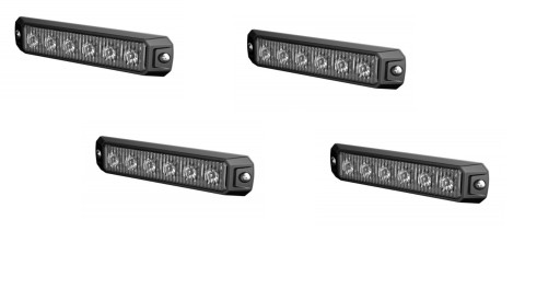 LW0042 - 4X стробоскоп 6 светодиодный сигнальная лампа 12/24V CE