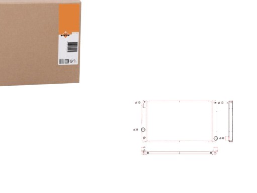 NRF53589/RS4 - Радіатор двигуна nrf 1640028560 1640028570 130273