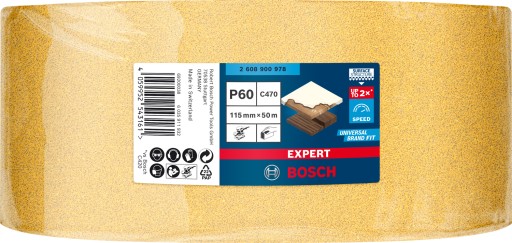 Bosch рулоны наждачной бумаги EXPERT C470 115 мм, 50 м, G 60