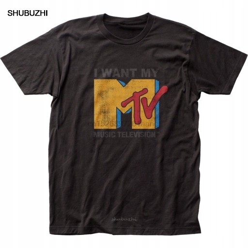 MTV I Want My MTV Letnia męska koszulka modowa