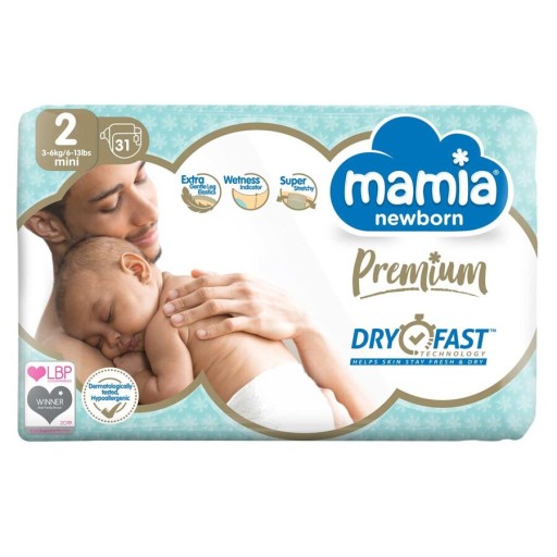 Mamia Premium розмір 2 (3-6 кг) 31 шт
