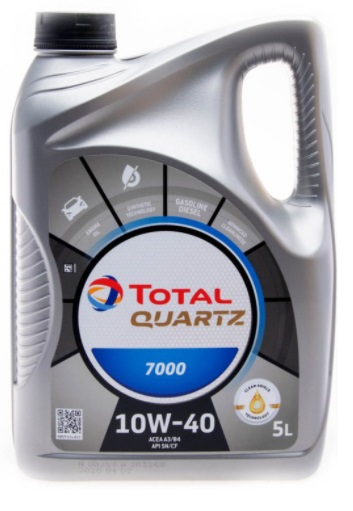 МАСЛО TOTAL 10W40 QUARTZ 7000 5L