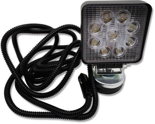 3148.LAM.KW - КВАДРАТНАЯ РАБОЧАЯ ЛАМПА 9 LED 12-24V 18W HALOGEN