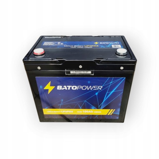 BATN12-100 - Акумулятор batopower 12v 100ah lifepo4 для кемпера, човна, дбж