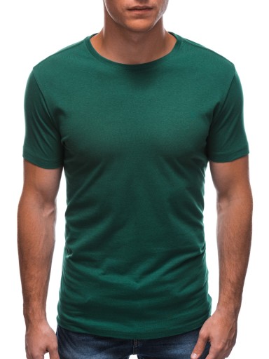 T-shirt męski koszulka basic EM-TSBS-0100 zielony S