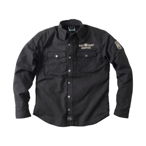 Мотоциклетная куртка West Coast Choppers FORGED RIDING - ЧЕРНАЯ 3XL