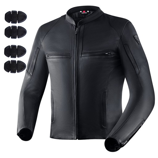 МУЖСКАЯ КОЖАНАЯ МОТОЦИКЛОВАЯ КУРТКА REBELHORN RUNNER