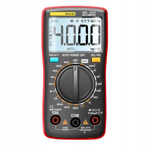 Multimeter Digital Portable Measuring Instrument