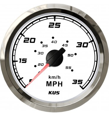 0704133 - СПІДОМЕТР KUS SEA Q БІЛИЙ 0-35MPH 49054