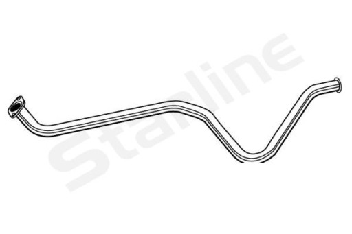 34.47.421 - Выхлопная труба р. Средняя PEUGEOT 307 1.4 и HACHBAK 04/01-шт STARLINE