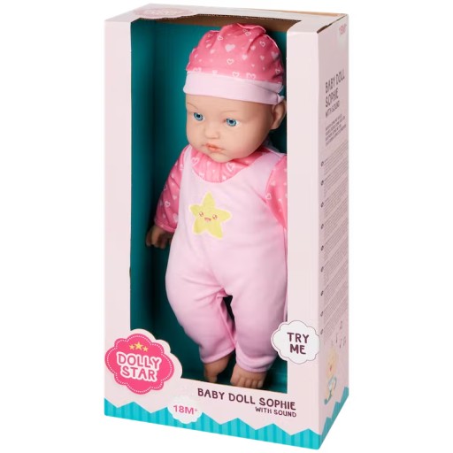 Lalka bobas 40cm płacze śmieje się • Cena, Opinie - Allegro