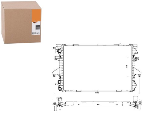 NRF53796/RS7 - РАДИАТОР ДВИГАТЕЛЯ NRF NRF, 53796