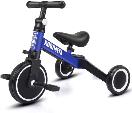 Триколісний велосипед Korimefa Чорний, Синій