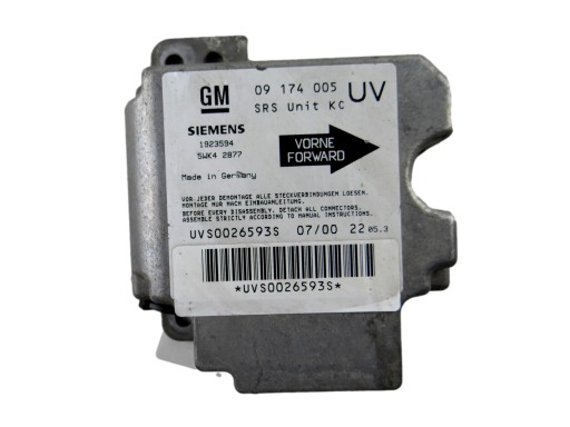 modulo SENSOR airbag OPEL ZAFIRA A 09 174 005