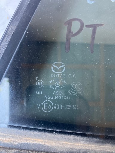 window door right rear part MAZDA CX5 TROJKAT