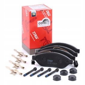 GDB1681 - TRW КОЛОДКИ GDB 1681 JUMPER DUCATO PARTNER СПЕРЕДИ