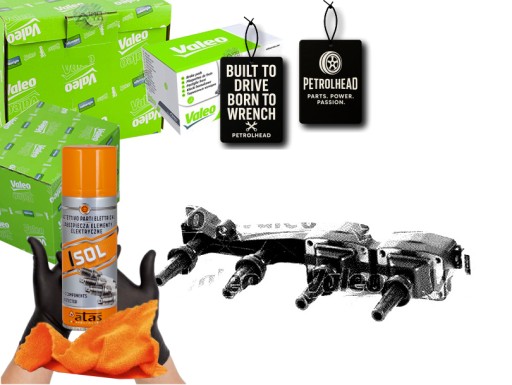 VAL245095#ECS-PCP+K - Катушка зажигания peugeot 307 1.6 00- valeo #petrolhead pro+ kit4