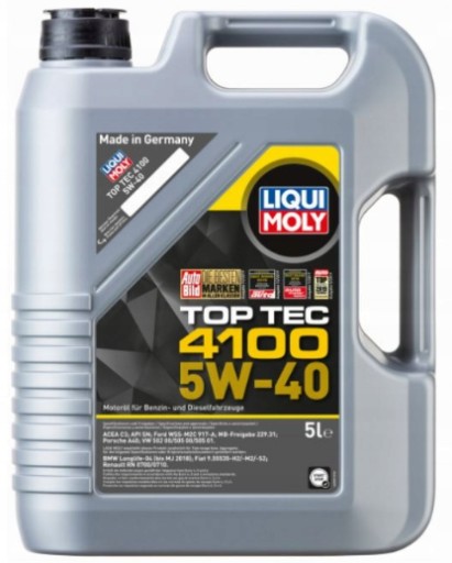 Масло Liqui Moly Top Tec 4100 5W40 5л