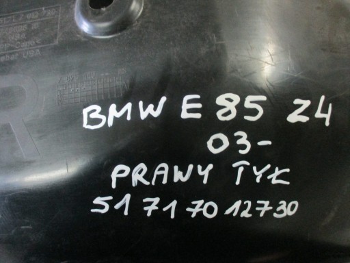 RADSCHALE RECHTS HECK BMW E85 Z4 03R- 51717012730