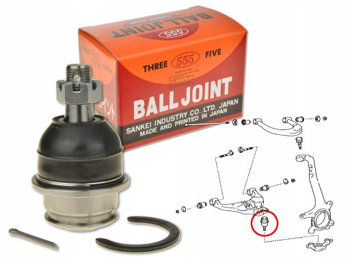 SB-3882 - Toyota hilux 05-12 передній нижній важіль 555