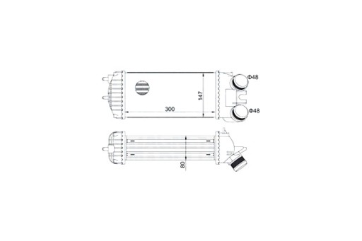 INTERCOOLER CITROEN PEUGEOT BERLINGO PARTNER 1.6HDI magneti marelli