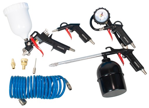 ПНЕВМАТИЧЕСКИЙ НАБОР 8 элементов НАБОР ДЛЯ ПОКРАСКИ-8 Купчик