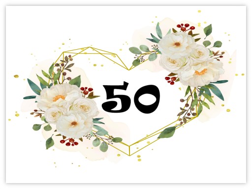 ЗАПРОШЕННЯ ДО ЦЕРКВИ НА 50 РІЧЧЯ ВЕСІЛЛЯ + МЕСА