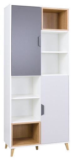 Книжкова шафа BroMARKT 80 х 40 х 190 см різнокольоровий