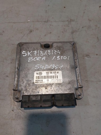 control unit of the engine VW BORA 1.9 TDI 85KW BOSCH 038 906 019 AM