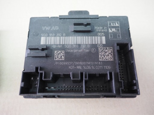 VW GOLF VII 7 control unit door right front 5Q0959392B