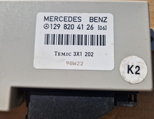 MERCEDES S CL SL COUPE W140 C140 W129 MODUŁ STEROWNIK ALARMU