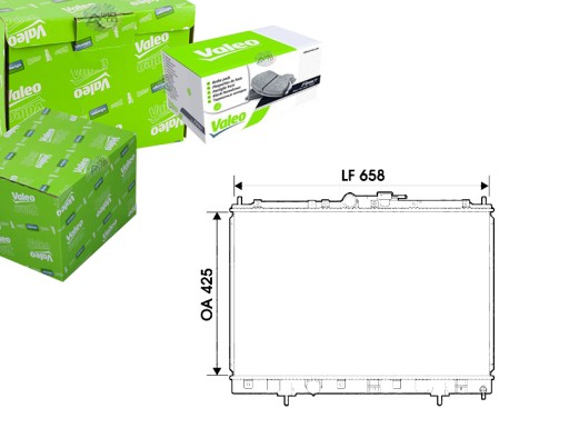 86737462 - Val 734198 радіатор двигуна mitsubishi pajero pinin