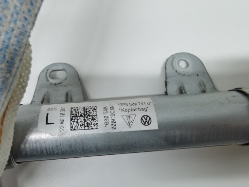 Dachvorhang Airbag AIRBAG links PORSCHE CAYENNE II 7P5880741B