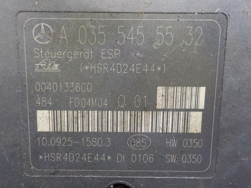 MERCEDES SLK (R171) pompa ABS A0054313612 A0355455532