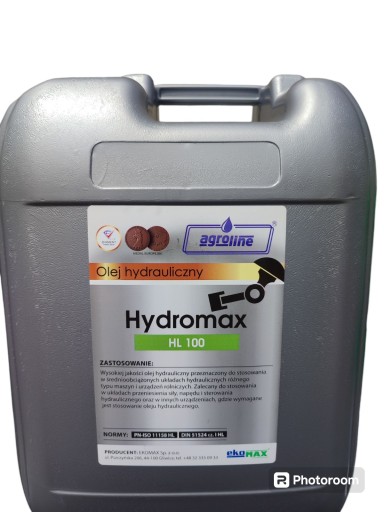 Масло гідравлічне HL 100 20L EKOMAX!!! НЕ ПРОЛИВ!!!