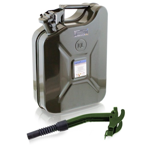 ПАЛИВНА КАНІСТРА BITUXX 10 Л З ЖОРСТКИМ НОСИКОМ