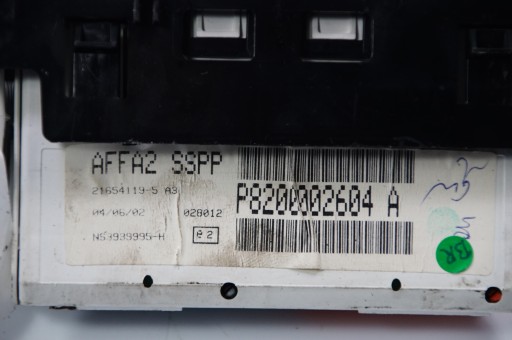 display PANEL 8200002604 RENAULT LAGUNA II