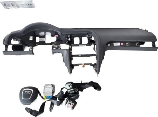 AUDI A6 C6 LIFT dashboard console airbag tension belts black SOUL 4 RAMMIENNA KOMPLET
