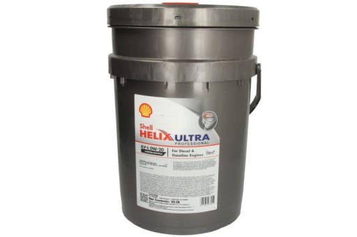 SHELL HELIX U.AV-L 0W20 20л моторное масло