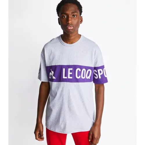 Y3380 Le Coq Men Soprano 2 Tričko Light Grey/Purple tričko L