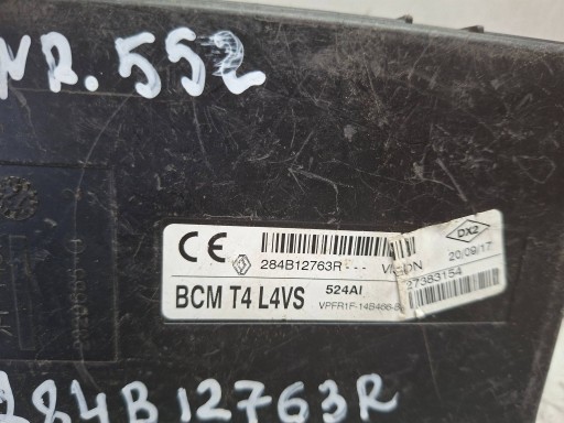module control unit KOMFORTU BCM 284B12763R RENAULT TRAFIC III
