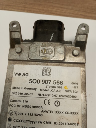 asystent supports ruchu , RADAR AUDI A3 8V 5Q0907566