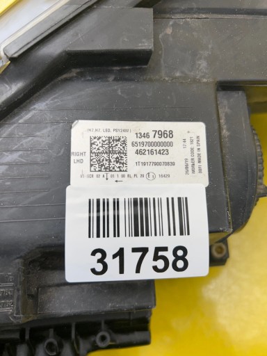 light right Opel Crossland X Zwykla LED 13467968