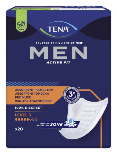 Wkłady anatomiczne dla mężczyzn TENA men level 3 7575402993 