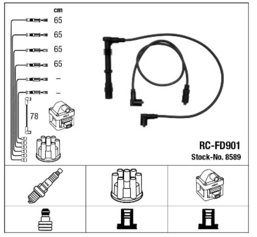 Кабели ngk rc-fd901 8589