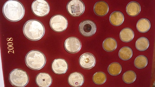 Zestaw monet kolekcjonerskich NBP z 2008 roku +2zł