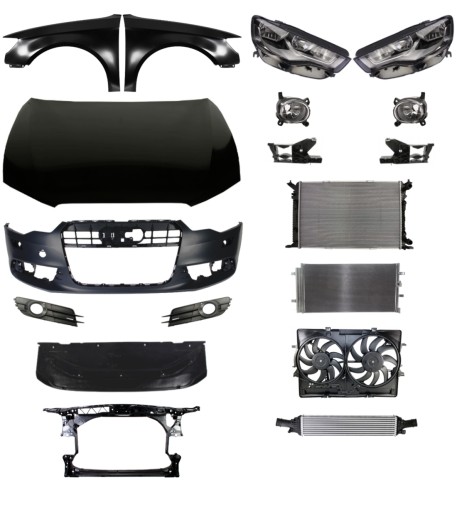 3435 - Audi A6 C7 10-15 Ремінь бампера Балка капота