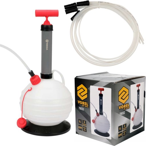 VOREL НАСОС ДЛЯ ВСАСЫВАНИЯ ЖИДКОГО МАСЛА 6Л + 4 РУЛОНА