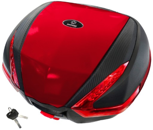 5916312057609 - Чемодан Moretti 35l, красный, красный блик