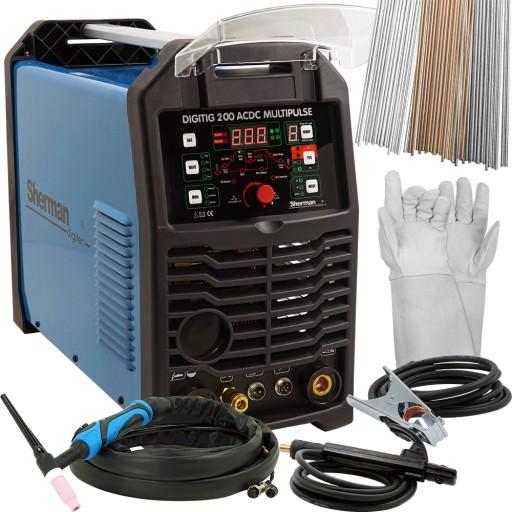 Зварювальний апарат TIG AC DC 200 Sherman DIGITIG Multi Pulse